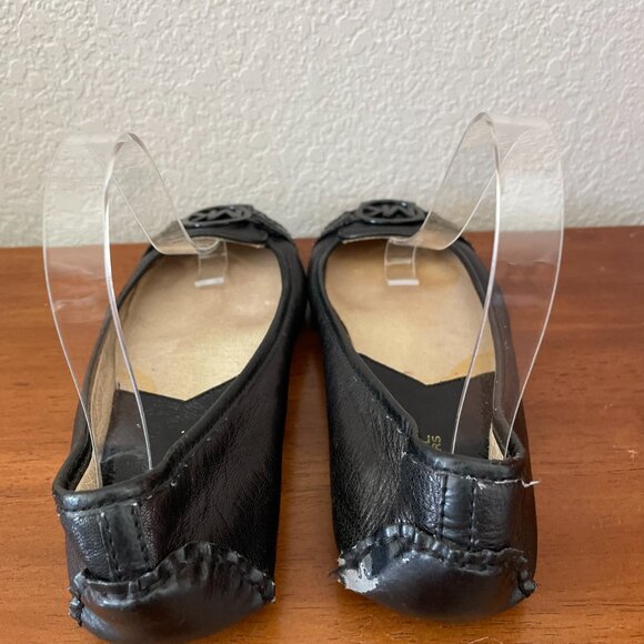 Michael Kors Womens Black Leather Fulton Moc Ballerina Ballet Flats Size 8.5M - Picture 6 of 14